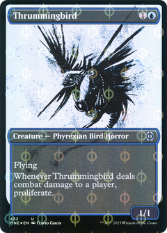 Thrummingbird (Showcase Ichor Step-and-Compleat Foil) [Phyrexia: All Will Be One]-1