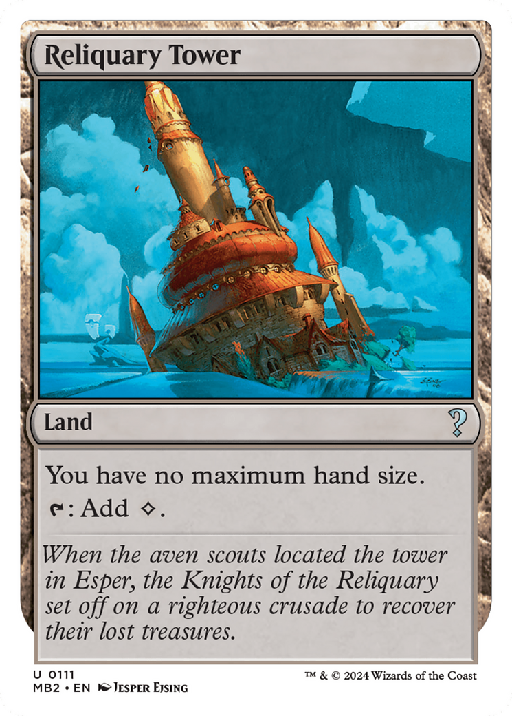 Reliquary Tower (White Border) [Mystery Booster 2]-1
