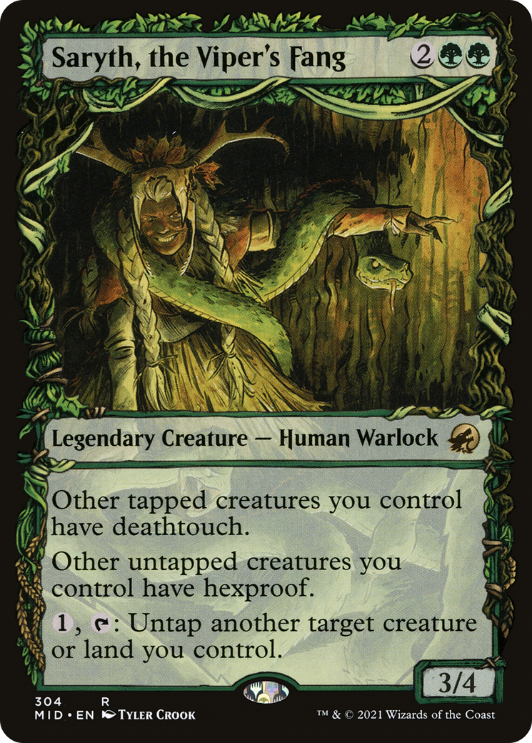 Saryth, the Viper's Fang (Showcase Equinox) [Innistrad: Midnight Hunt]-1