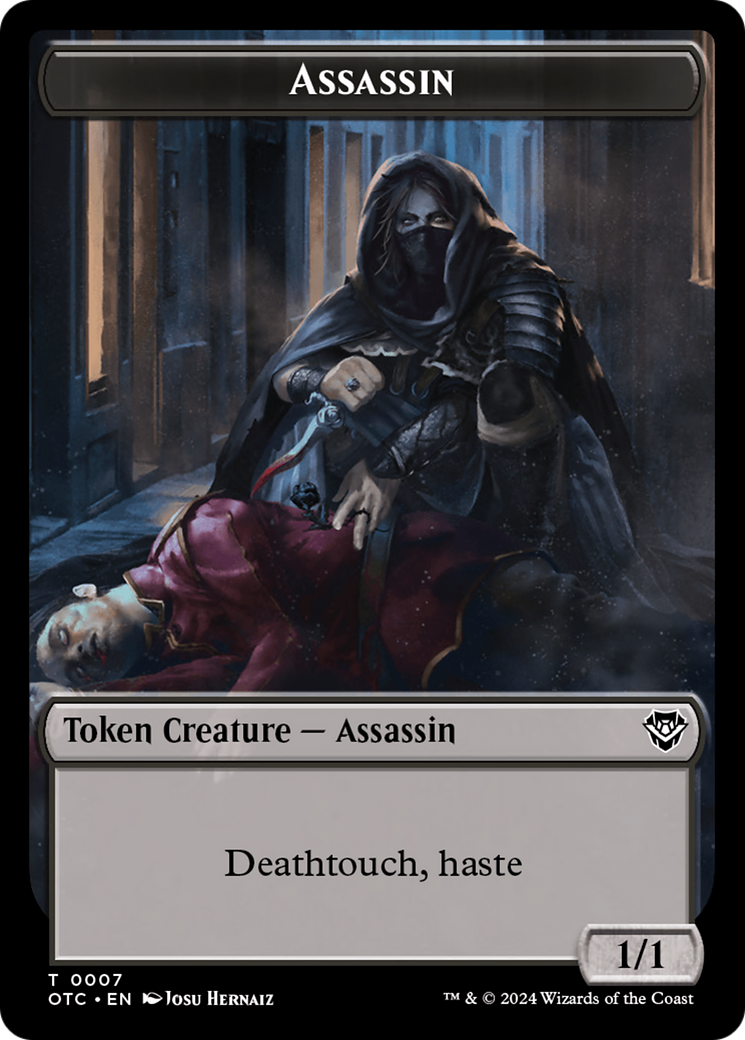Assassin (TOTC-007) - Outlaws of Thunder Junction Commander Tokens-1