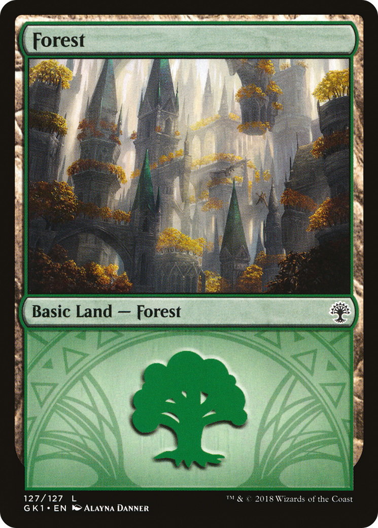 Forest (127) [Guilds of Ravnica Guild Kit]-1
