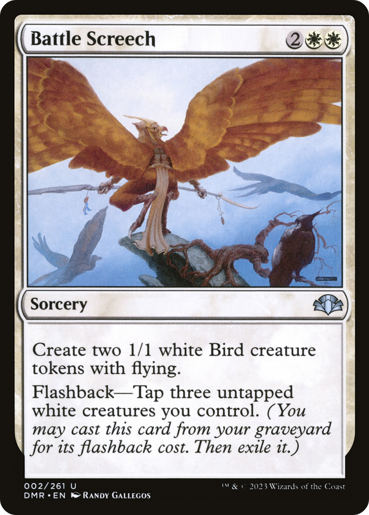Battle Screech [Dominaria Remastered]-1