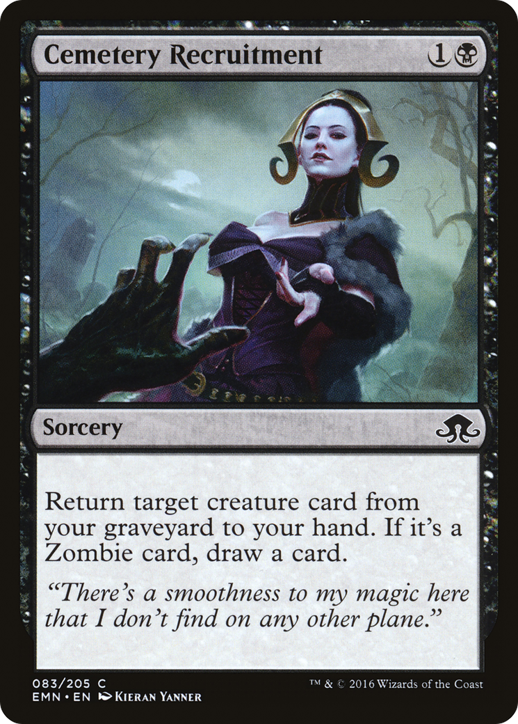 Cemetery Recruitment [Eldritch Moon]-1