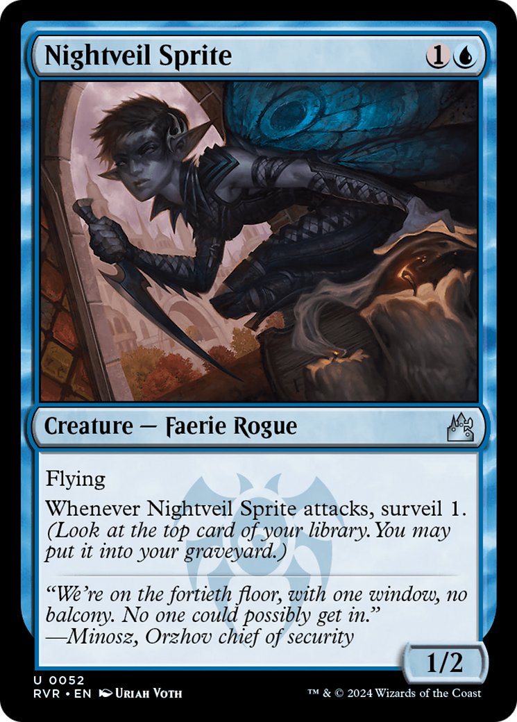 Nightveil Sprite [Ravnica Remastered]-1