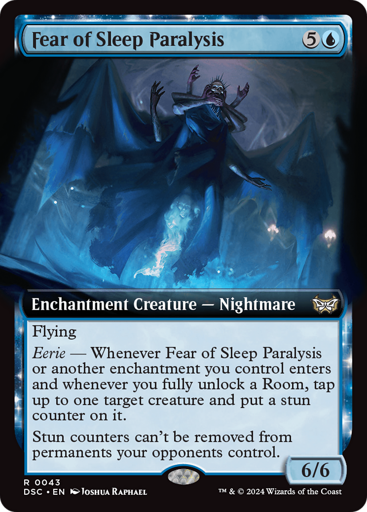 Fear of Sleep Paralysis (Extended Art) [Duskmourn: House of Horror Commander]-1