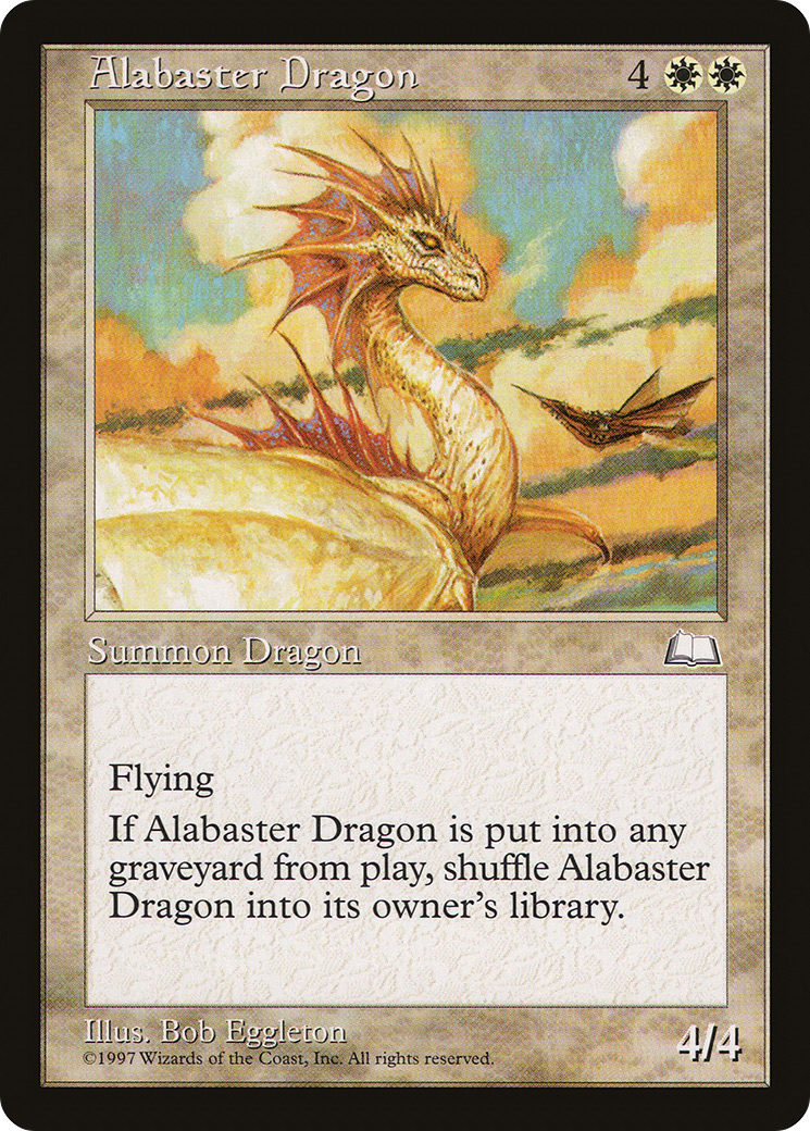 Alabaster Dragon [Weatherlight]-1