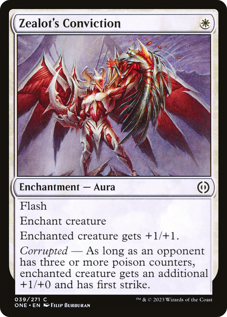 Zealot's Conviction (ONE-039) - Phyrexia: All Will Be One-1