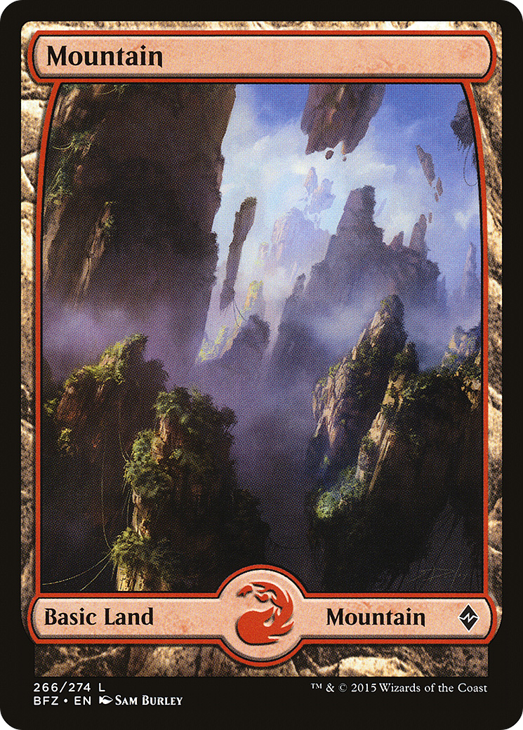 Mountain (266) (Full Art) [Battle for Zendikar]-1
