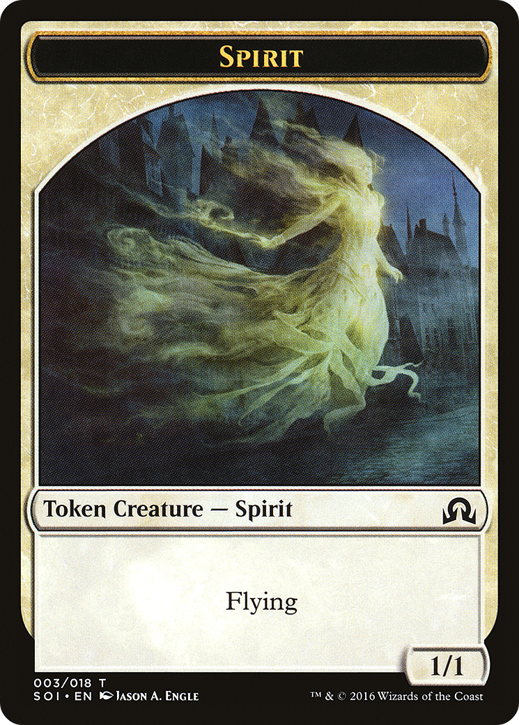 Spirit Token [Shadows over Innistrad Tokens]-1