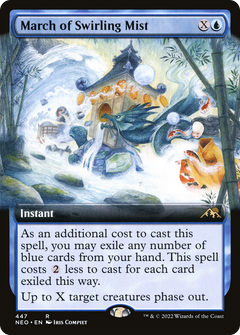 March of Swirling Mist (Extended Art) [Kamigawa: Neon Dynasty]-1