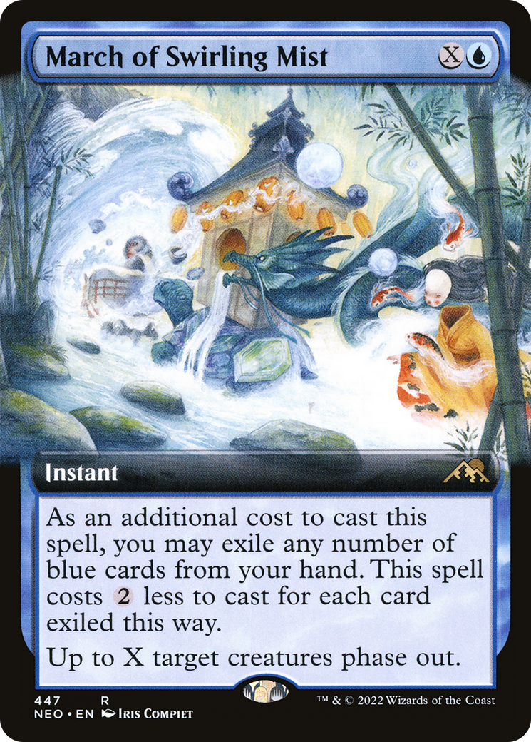 March of Swirling Mist (Extended Art) [Kamigawa: Neon Dynasty]-1