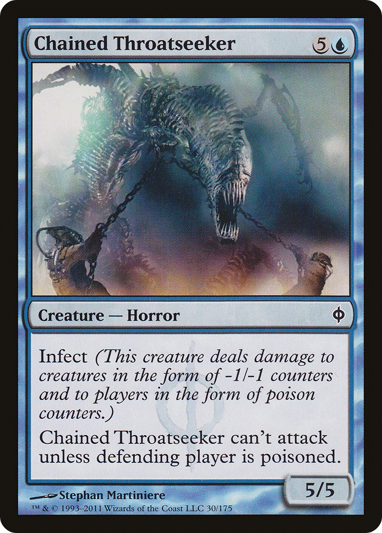 Chained Throatseeker [New Phyrexia]-1