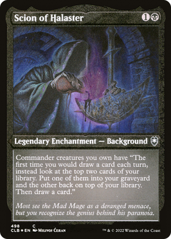 Scion of Halaster (CLB-498) - Commander Legends: Battle for Baldur's Gate Etched Foil-1