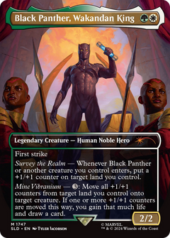 Black Panther, Wakandan King (SLD-1747) - Secret Lair Drop (Borderless) Foil-1