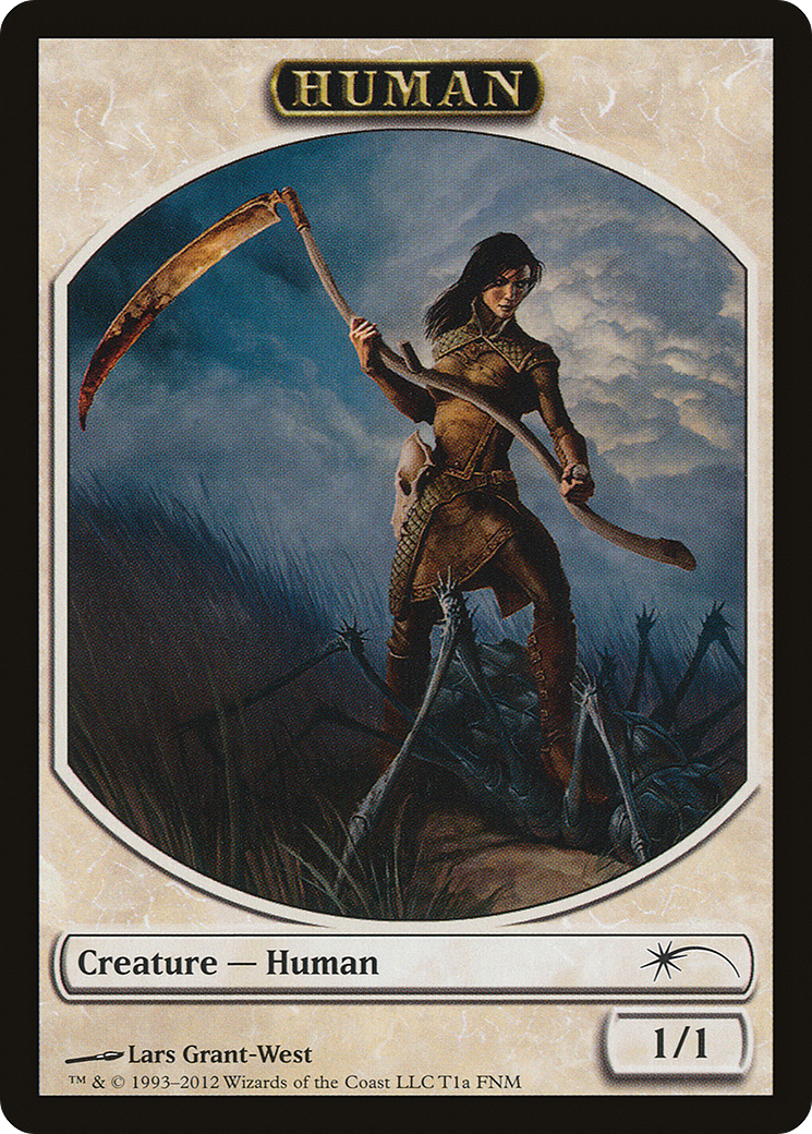 Human // Wolf Double-Sided Token [Friday Night Magic 2012]-3