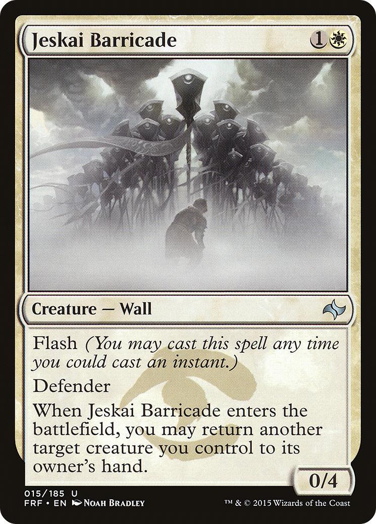 Jeskai Barricade [Fate Reforged]-1