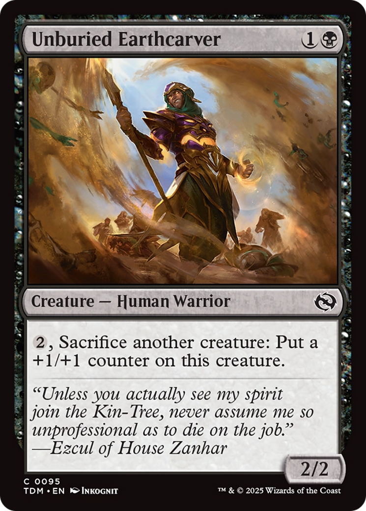 Unburied Earthcarver (TDM-095) - Tarkir: Dragonstorm-1