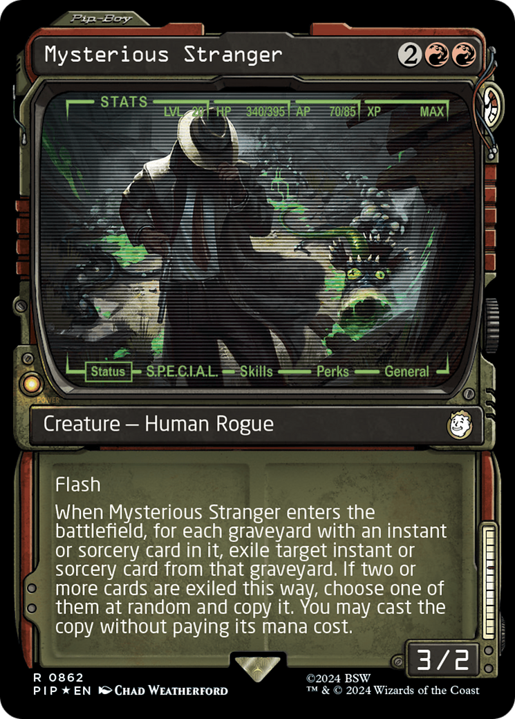 Mysterious Stranger (Showcase) (Surge Foil) [Fallout]-1