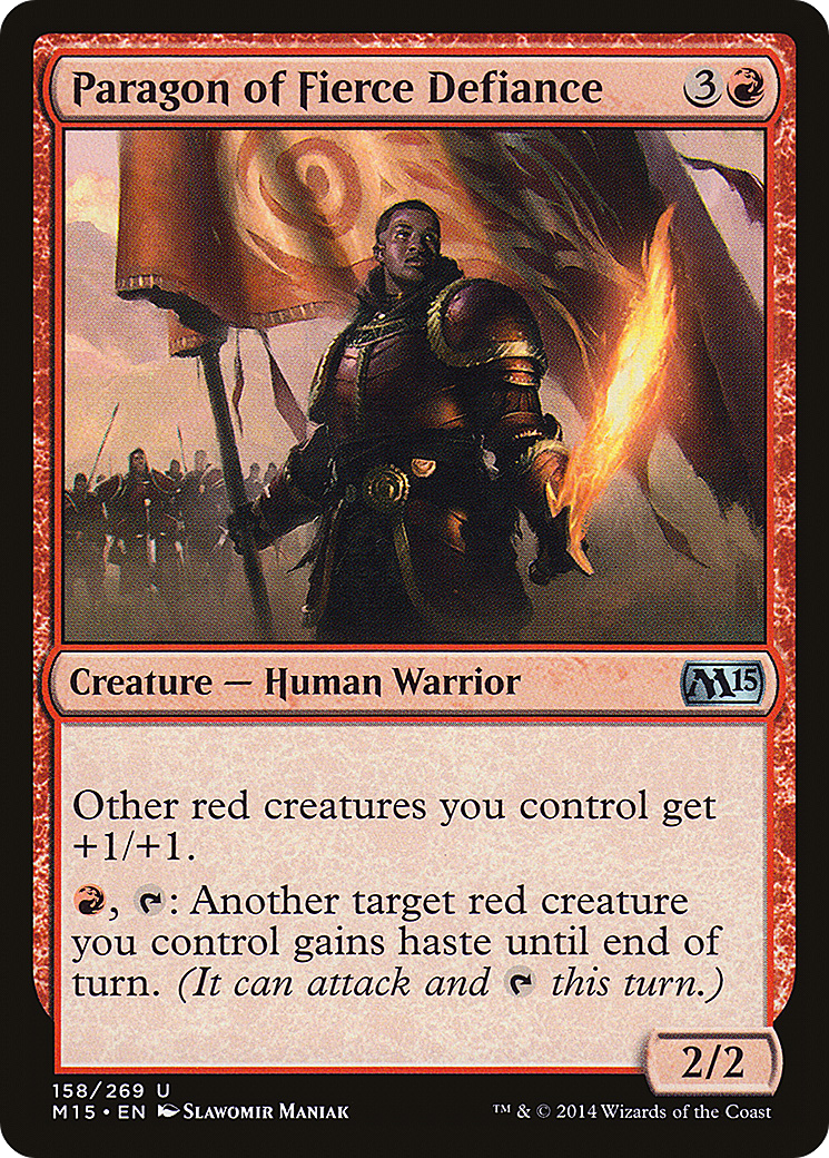 Paragon of Fierce Defiance [Magic 2015]-1