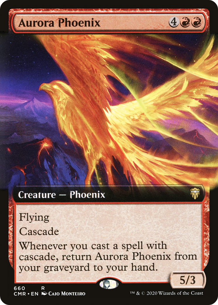 Aurora Phoenix (Extended Art) [Commander Legends]-1