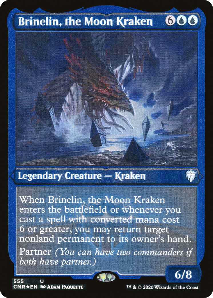 Brinelin, the Moon Kraken (Etched) [Commander Legends]-1