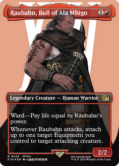 Raubahn, Bull of Ala Mhigo (Borderless) (Surge Foil) [FINAL FANTASY]-1