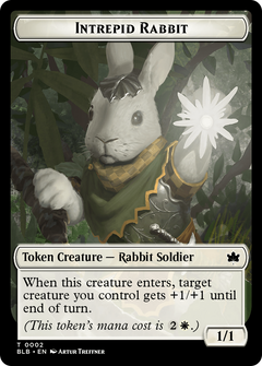 Intrepid Rabbit Token [Bloomburrow Tokens]-1