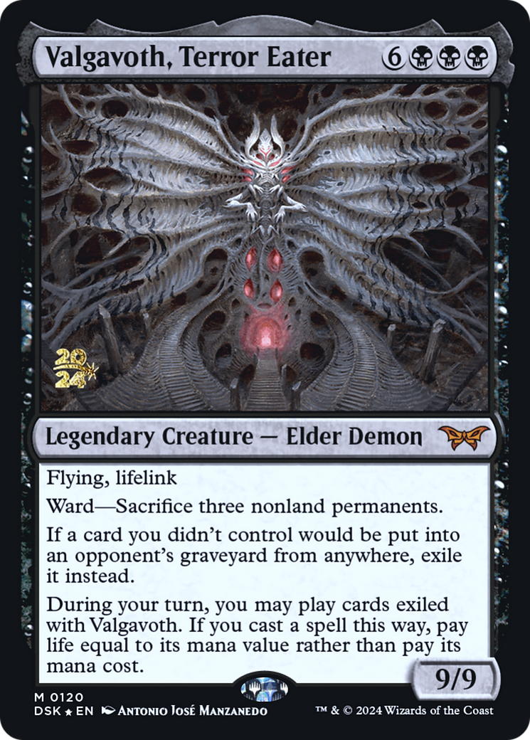 Valgavoth, Terror Eater (PRE-120) - Duskmourn: House of Horror Promos Foil-1