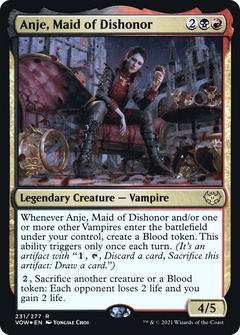 Anje, Maid of Dishonor [Innistrad: Crimson Vow Prerelease Promos]-1