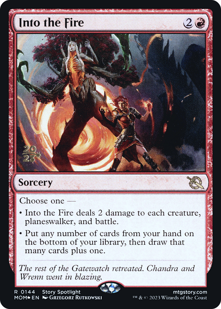Into the Fire [March of the Machine Prerelease Promos]-1