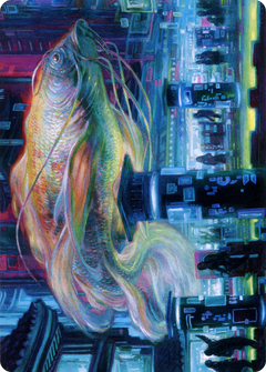 Skyswimmer Koi // Skyswimmer Koi (ANEO-003) - Neon Dynasty Art Series (Borderless)-1