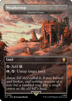 Weathertop - Deserted Temple (LTC-363) - Tales of Middle-earth Commander / Weathertop (Borderless) Foil-1