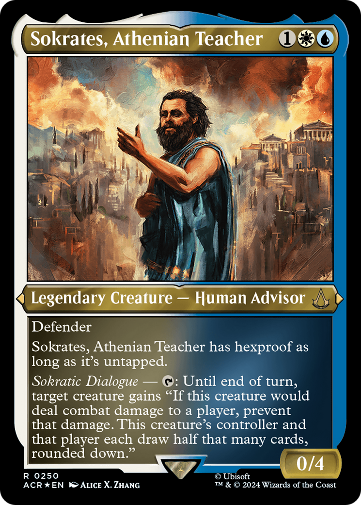 Sokrates, Athenian Teacher (ACR-250) - Assassin's Creed Etched Foil-1