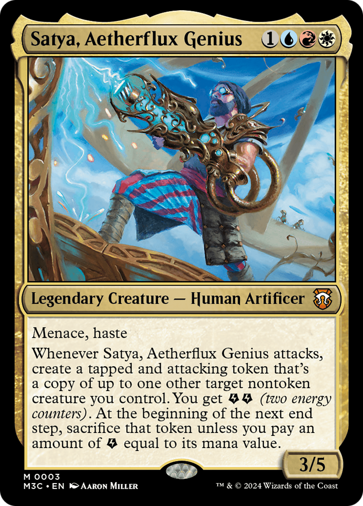 Satya, Aetherflux Genius [Modern Horizons 3 Commander]-1