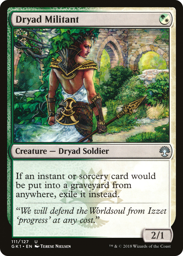 Dryad Militant [Guilds of Ravnica Guild Kit]-1