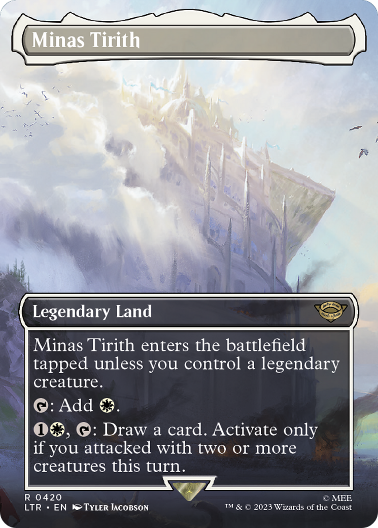 Minas Tirith (Borderless Alternate Art) (420) [The Lord of the Rings: Tales of Middle-Earth]-1