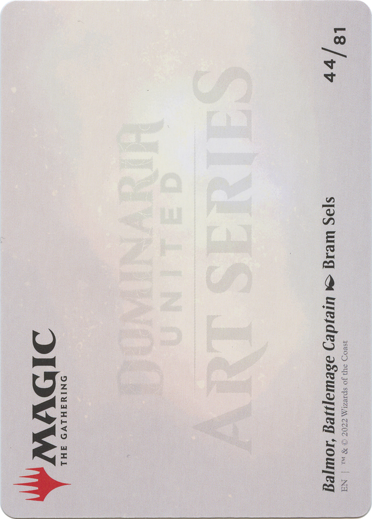 Balmor, Battlemage Captain // Balmor, Battlemage Captain (ADMU-044) - Dominaria United Art Series (Borderless) Foil-2