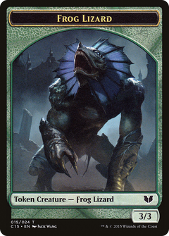 Frog Lizard // Germ Double-Sided Token [Commander 2015 Tokens]-3
