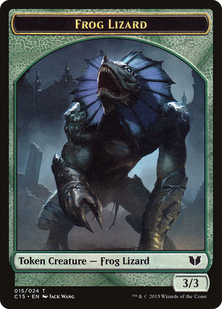 Frog Lizard Token [Commander 2015 Tokens]-1