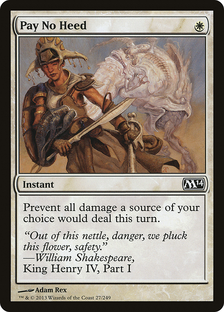 Pay No Heed [Magic 2014]-1