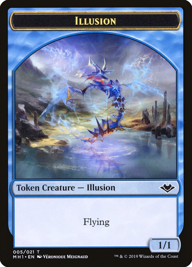 Angel (002) // Illusion (005) Double-Sided Token [Modern Horizons Tokens]-2