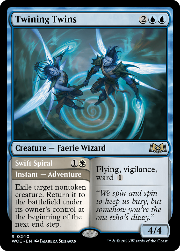 Twining Twins // Swift Spiral [Wilds of Eldraine]-1