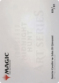 Sunrise Cavalier // Sunrise Cavalier (AMID-069) - Midnight Hunt Art Series (Borderless) Foil-2