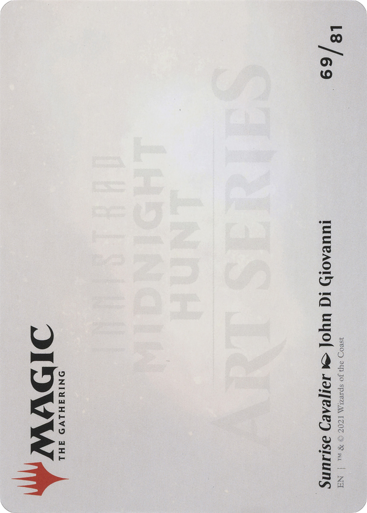 Sunrise Cavalier // Sunrise Cavalier (AMID-069) - Midnight Hunt Art Series (Borderless) Foil-2