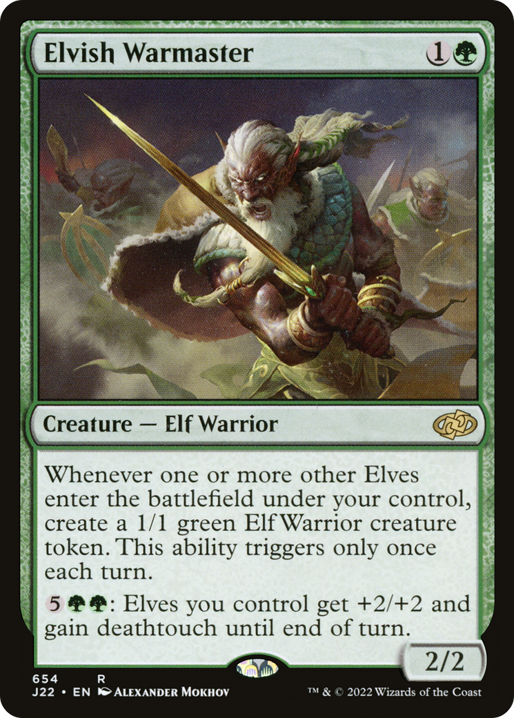 Elvish Warmaster [Jumpstart 2022]-1