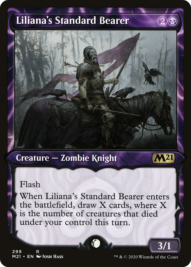 Liliana's Standard Bearer (Showcase) [Core Set 2021]-1