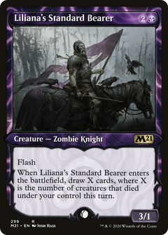 Liliana's Standard Bearer (Showcase) [Core Set 2021]-1