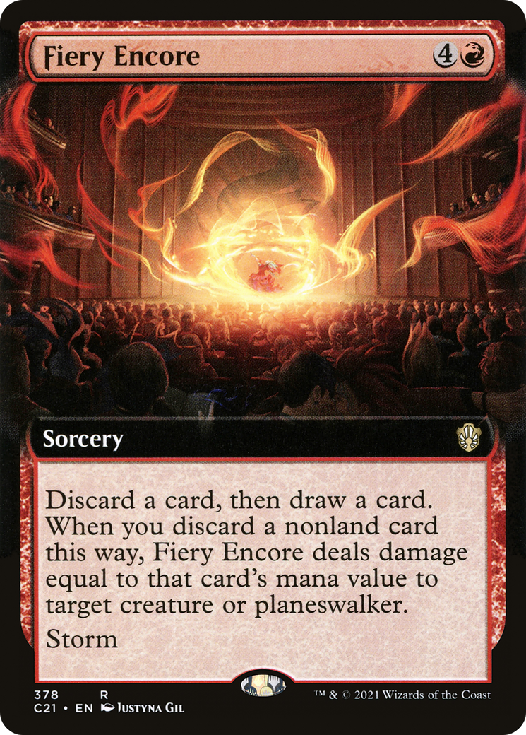 Fiery Encore (Extended Art) [Commander 2021]-1