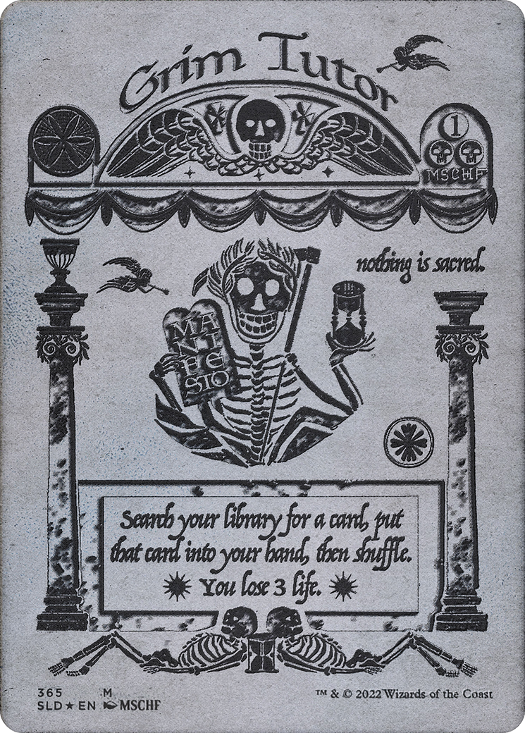 Grim Tutor (Borderless) (Foil Etched) [Secret Lair Drop Series]-1