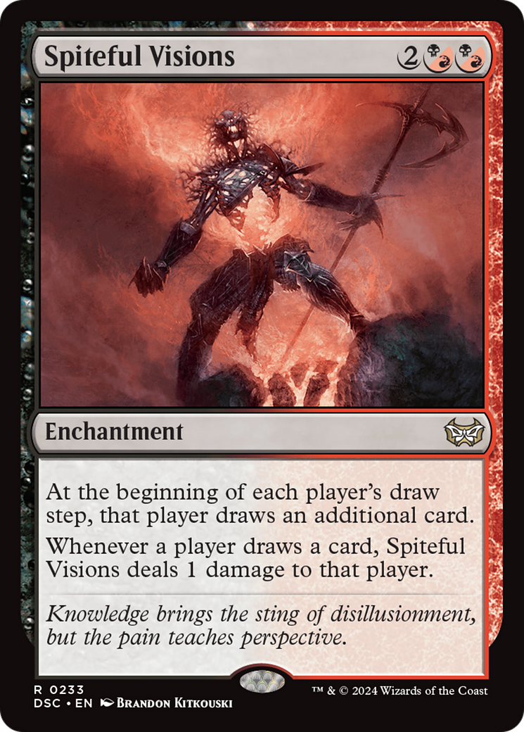 Spiteful Visions [Duskmourn: House of Horror Commander]-1